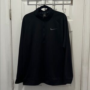 Nike Men's Black Performance 1/4 Zip Pullover Dri-Fit